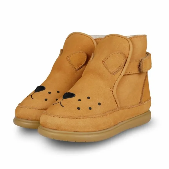 Donsje Amsterdam Toddler Shoes Baby Dubu Classic Shoes Caramel Nubuck