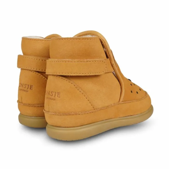 Donsje Amsterdam Toddler Shoes Baby Dubu Classic Shoes Caramel Nubuck