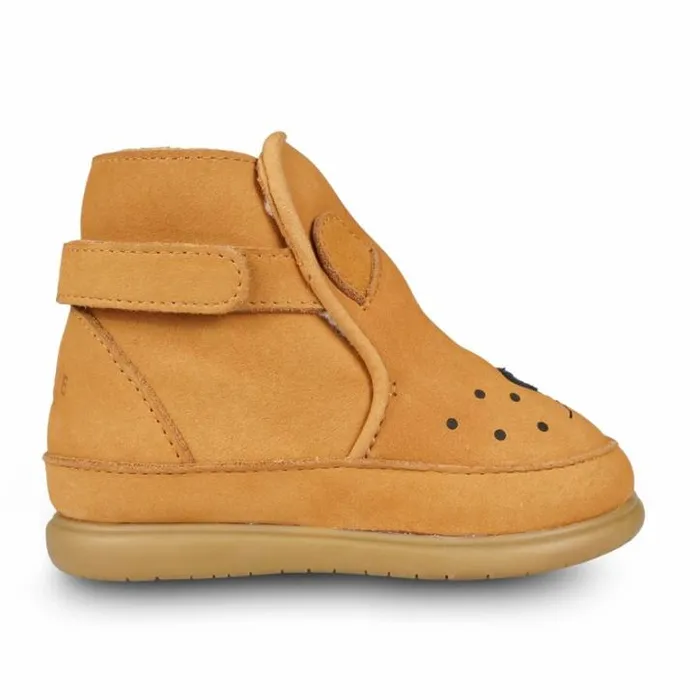 Donsje Amsterdam Toddler Shoes Baby Dubu Classic Shoes Caramel Nubuck