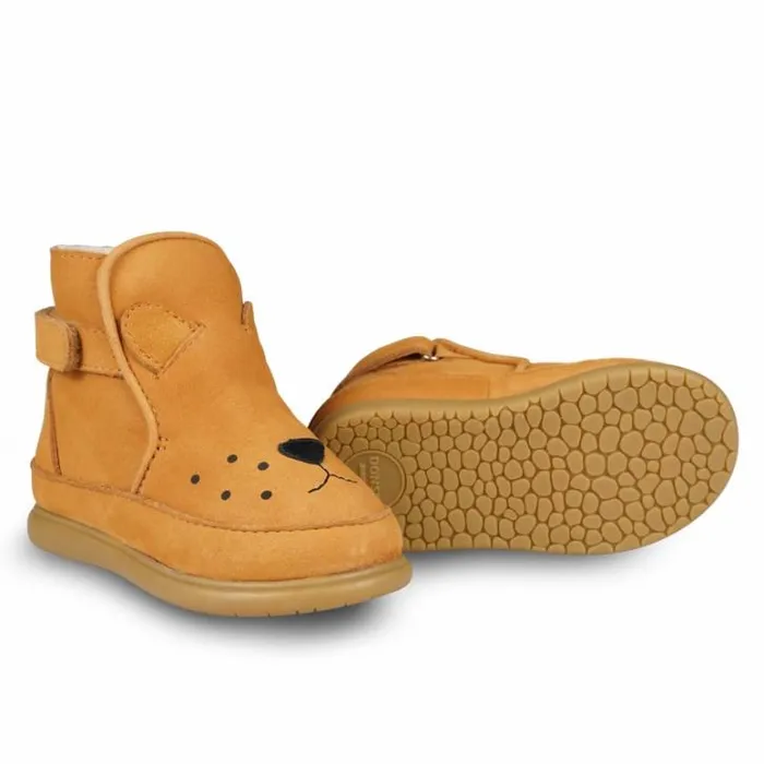 Donsje Amsterdam Toddler Shoes Baby Dubu Classic Shoes Caramel Nubuck