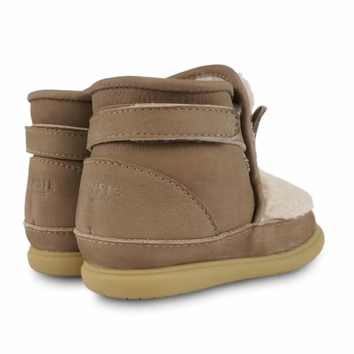 Donsje Amsterdam Toddler Shoes Baby Roumi Shoes Beige Curly Faux Fur