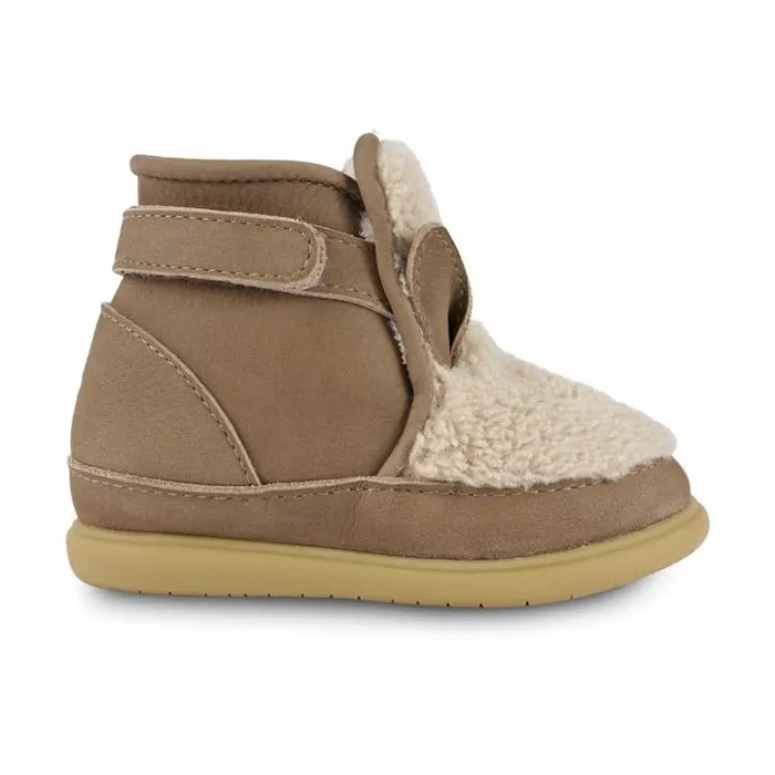 Donsje Amsterdam Toddler Shoes Baby Roumi Shoes Beige Curly Faux Fur