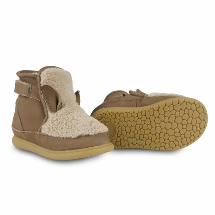 Donsje Amsterdam Toddler Shoes Baby Roumi Shoes Beige Curly Faux Fur