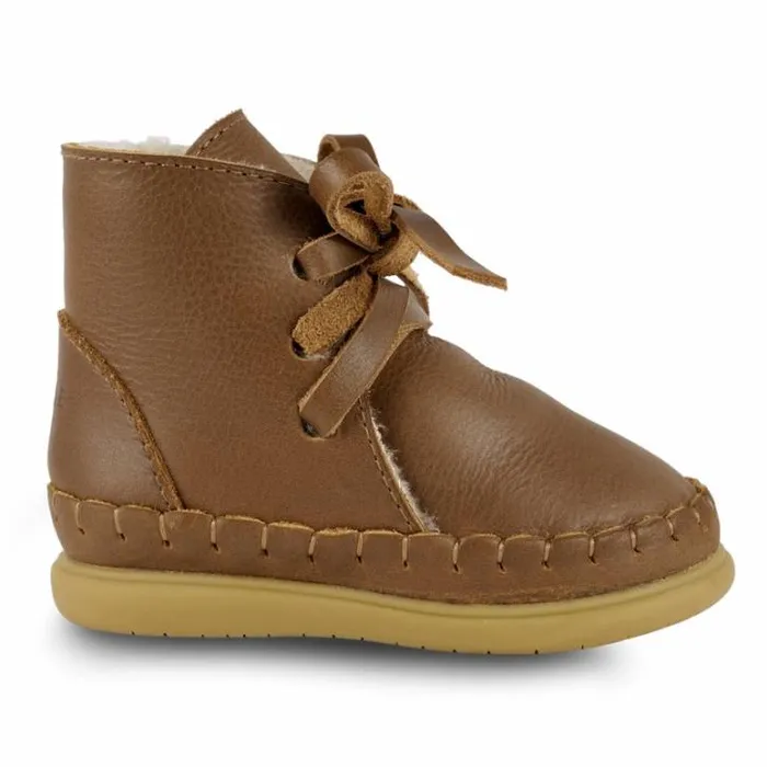 Donsje Amsterdam Toddler Shoes Baby Wisi Classic Shoes Cognac Classic Leather
