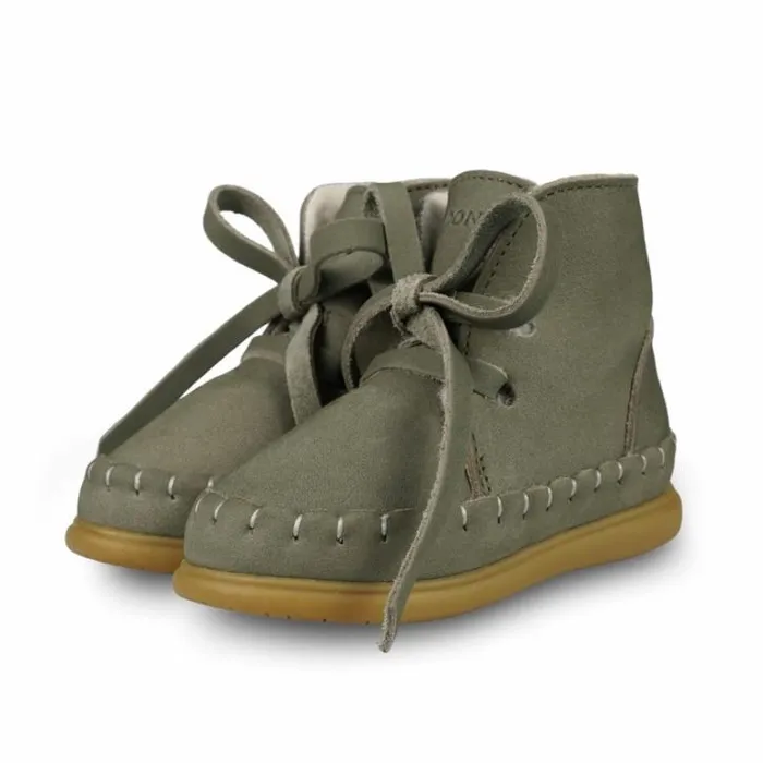 Donsje Amsterdam Toddler Shoes Baby Wisi Classic Shoes Stone Nubuck