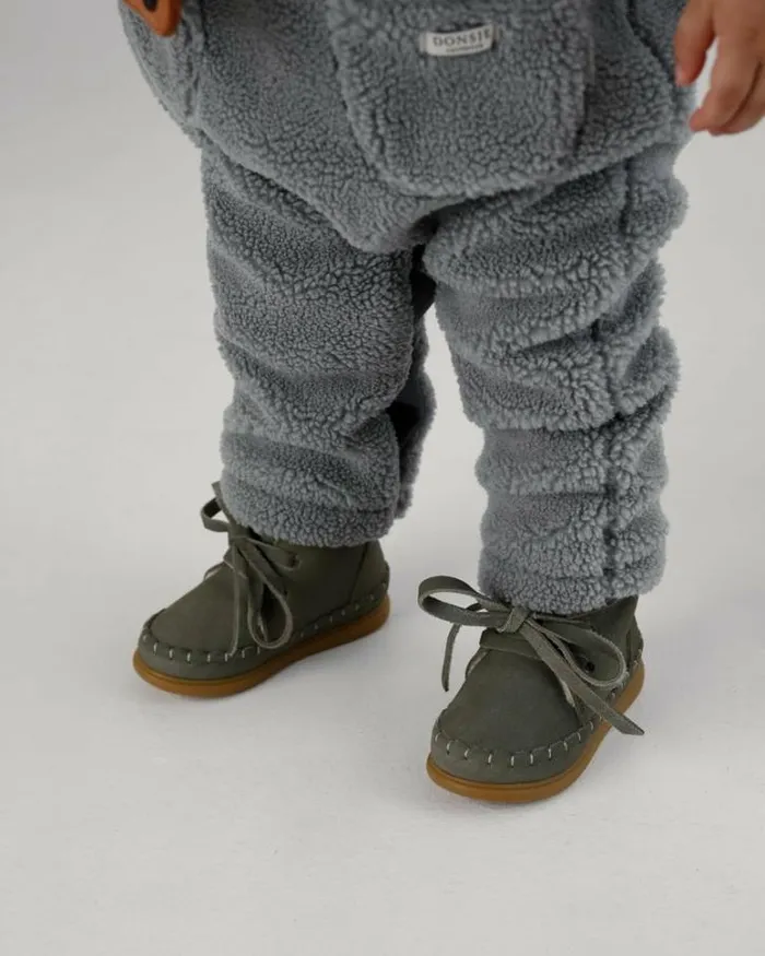 Donsje Amsterdam Toddler Shoes Baby Wisi Classic Shoes Stone Nubuck