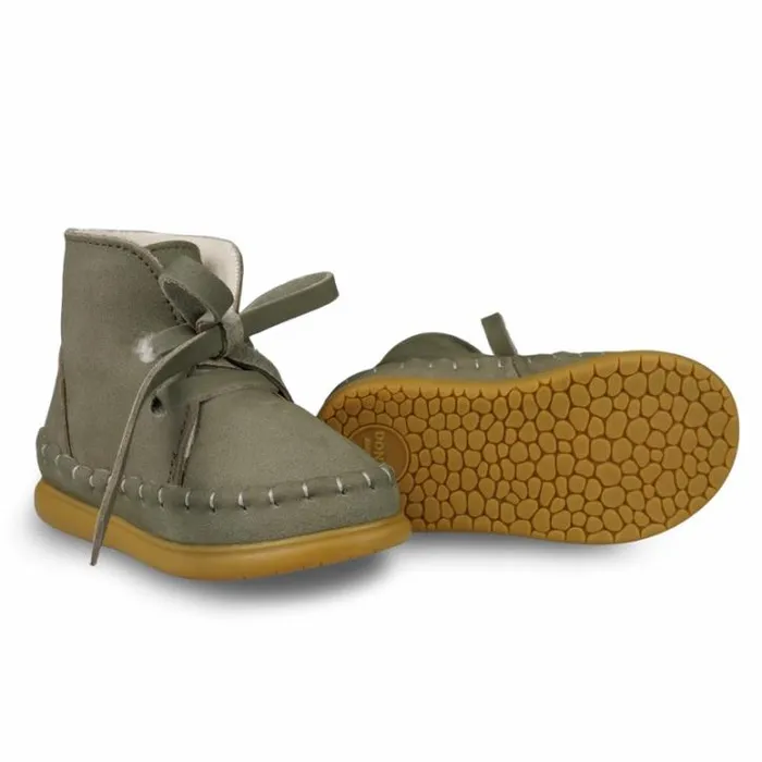 Donsje Amsterdam Toddler Shoes Baby Wisi Classic Shoes Stone Nubuck