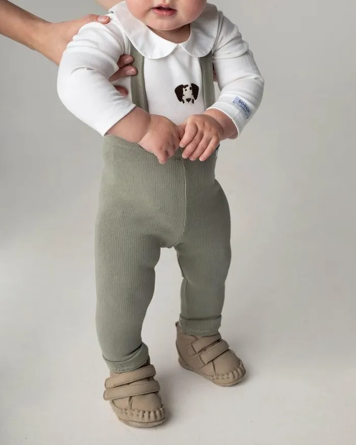 Donsje Amsterdam Trousers and Leggings Baby Deno Leggings Dusty Green Donsje Amsterdam Trousers and Leggings Baby Deno Leggings Dusty Green