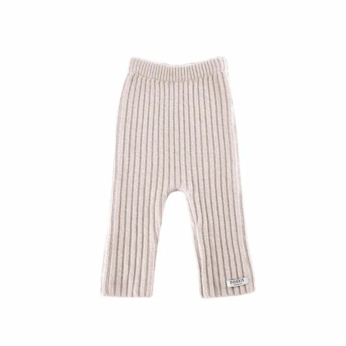 Donsje Amsterdam Trousers and Leggings Baby Olle Merino Wool Trousers Soft Blush