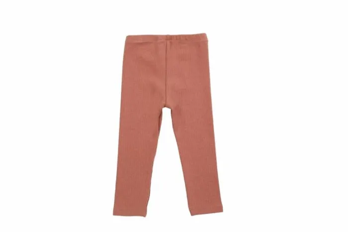 Donsje Amsterdam Trousers and Leggings Girls Elsie Leggings Terracotta