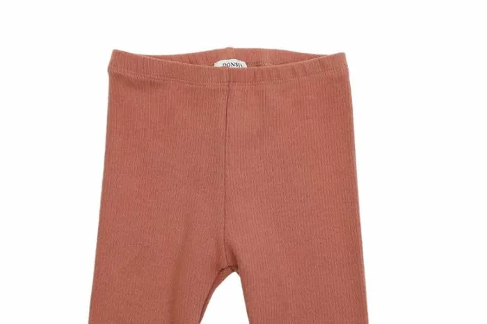 Donsje Amsterdam Trousers and Leggings Girls Elsie Leggings Terracotta