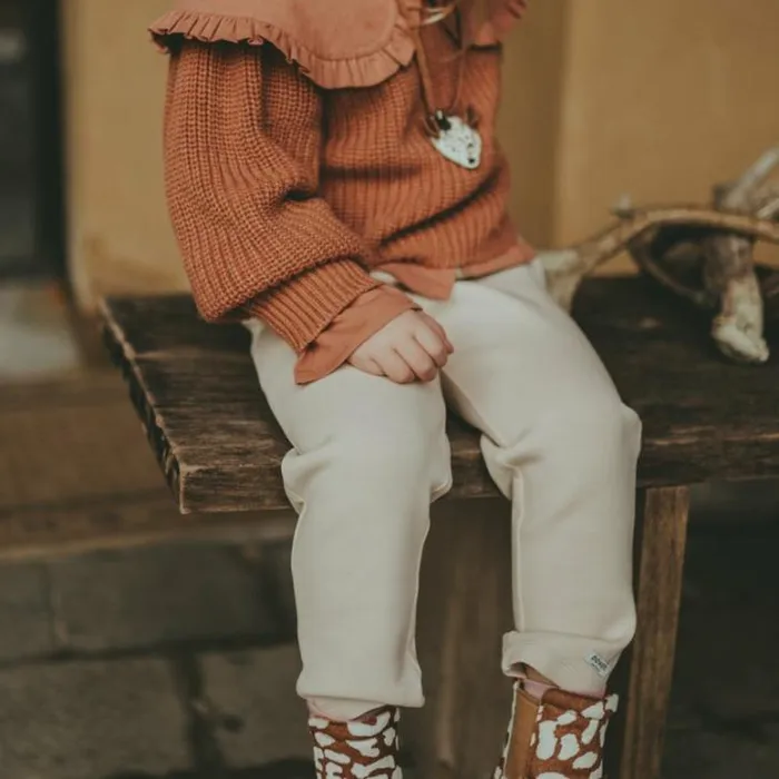 Donsje Amsterdam Trousers and Leggings Girls Komo Trousers Powder