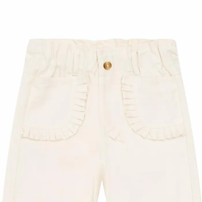 Donsje Amsterdam Trousers and Leggings Girls Phien Trousers Warm White Donsje Amsterdam Trousers and Leggings Girls Phien Trousers Warm White