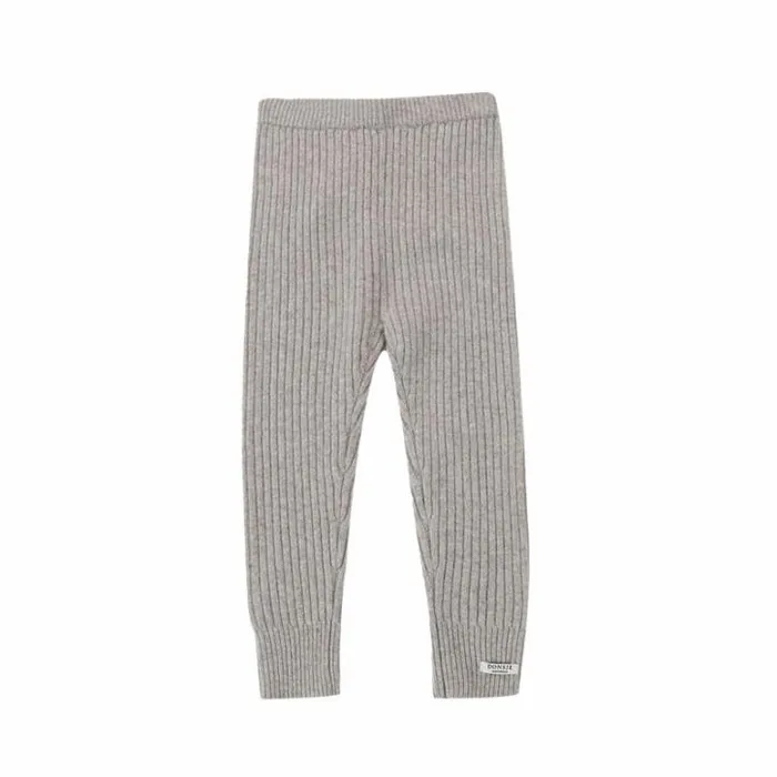 Donsje Amsterdam Trousers Boys Pem Merino Wool Trousers Beige Melange