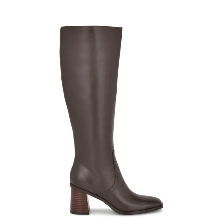 Dortha Dress Boots Brown Women Nine West Boots and Booties