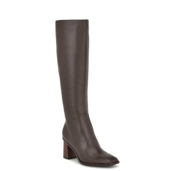 Dortha Dress Boots Brown Women Nine West Boots and Booties Dortha Dress Boots Brown Women Nine West Boots and Booties