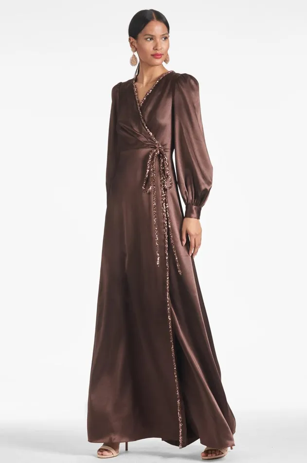 Dorthea Gown 8211 Espresso Women Sachin and Babi Evening