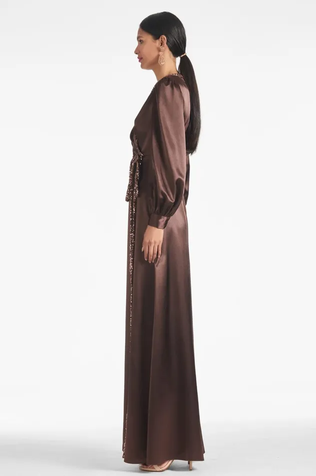 Dorthea Gown 8211 Espresso Women Sachin and Babi Evening