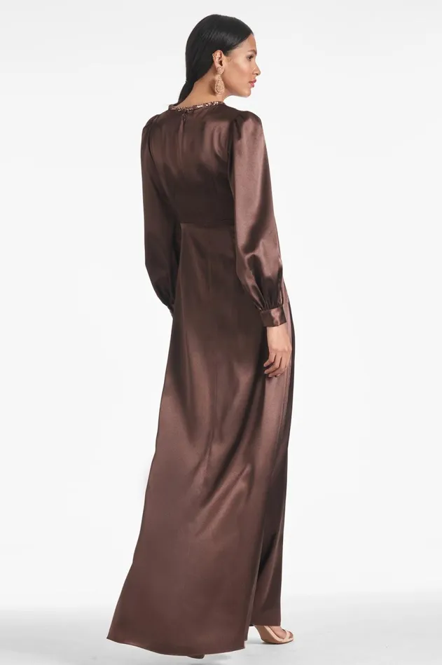 Dorthea Gown 8211 Espresso Women Sachin and Babi Evening