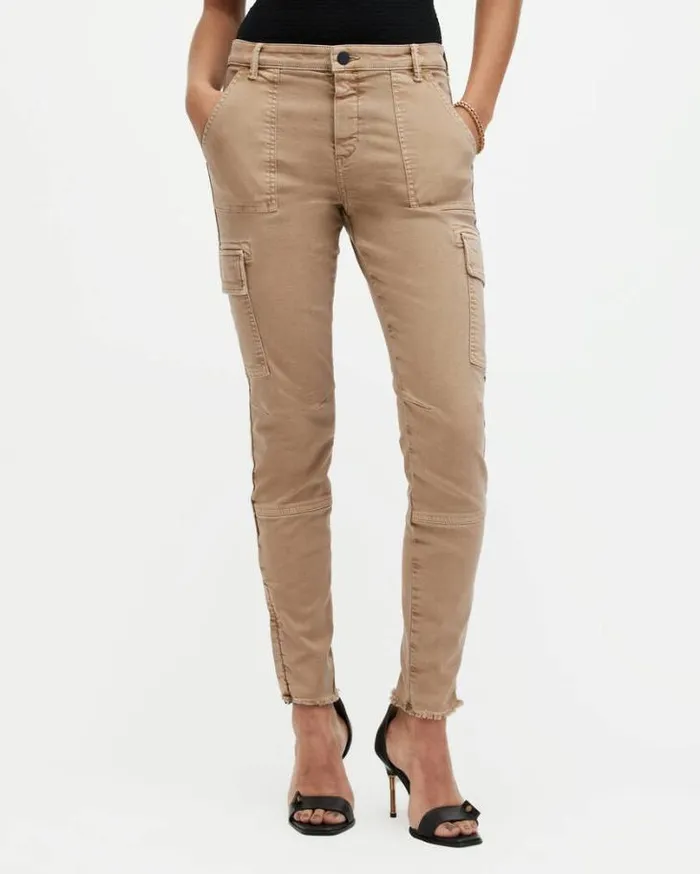 Duran Overdyed Skinny Cargo Jeans Camel Brown Women AllSaints Jeans