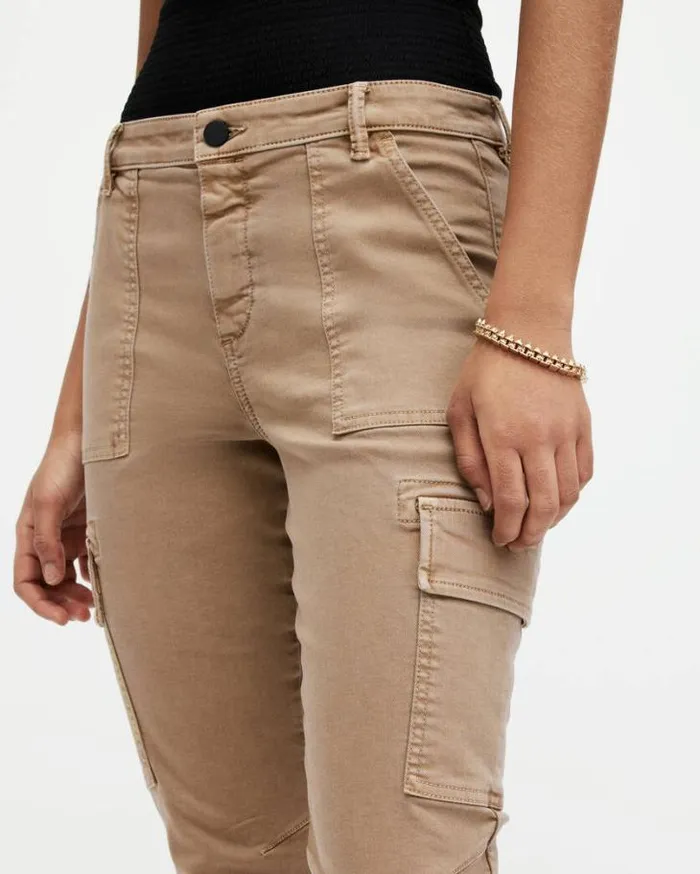 Duran Overdyed Skinny Cargo Jeans Camel Brown Women AllSaints Jeans
