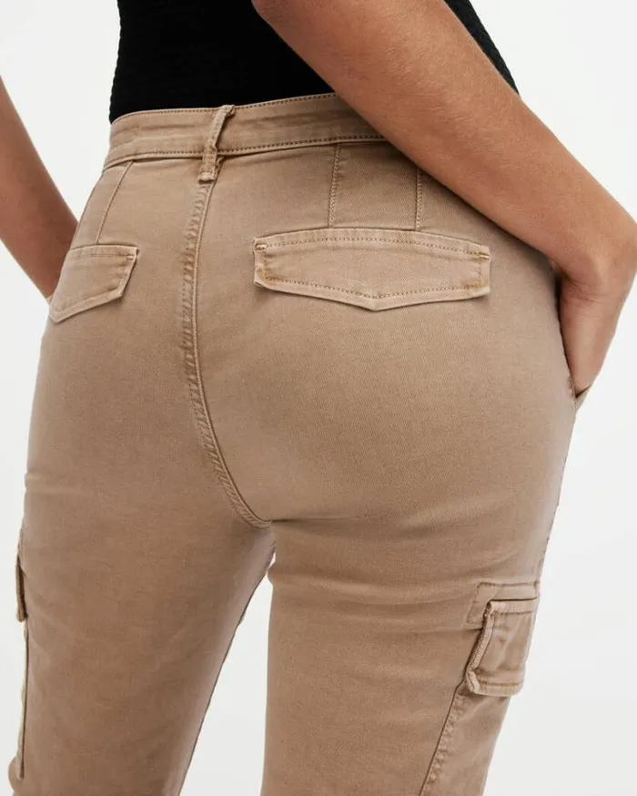Duran Overdyed Skinny Cargo Jeans Camel Brown Women AllSaints Jeans