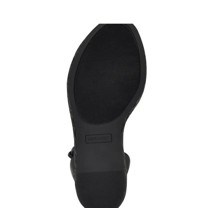 Eaden Woven Wedge Sandals Black Women Nine West High Heels Eaden Woven Wedge Sandals Black Women Nine West High Heels