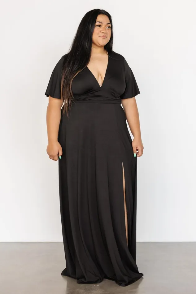 Emberly Maxi Dress Black Women Baltic Born Bump Friendly Emberly Maxi Dress Black Women Baltic Born Bump Friendly