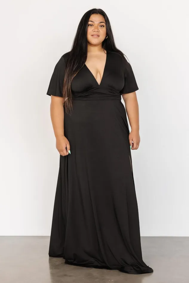 Emberly Maxi Dress Black Women Baltic Born Bump Friendly Emberly Maxi Dress Black Women Baltic Born Bump Friendly