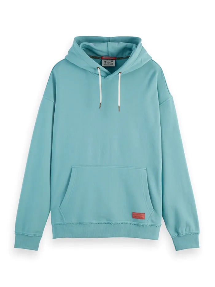 EMBROIDERY ARTWORK HOODIE Pacific Blue Men Scotch and Soda Sweatshirts and Hoodies