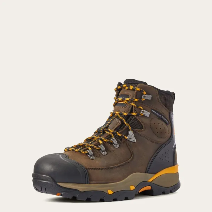 Endeavor 6034 Waterproof Carbon Toe Work Boot Chocolate Brown Men Ariat Work Boots