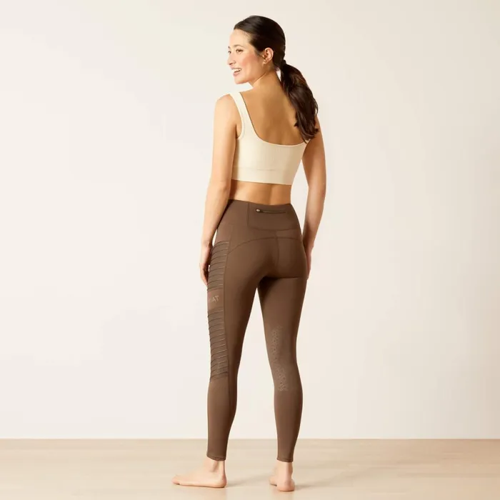 Eos Moto Knee Patch Tight Banyan Bark Women Ariat Pants and Shorts Eos Moto Knee Patch Tight Banyan Bark Women Ariat Pants and Shorts