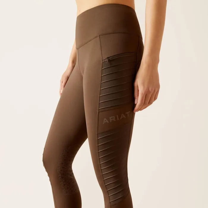 Eos Moto Knee Patch Tight Banyan Bark Women Ariat Pants and Shorts Eos Moto Knee Patch Tight Banyan Bark Women Ariat Pants and Shorts