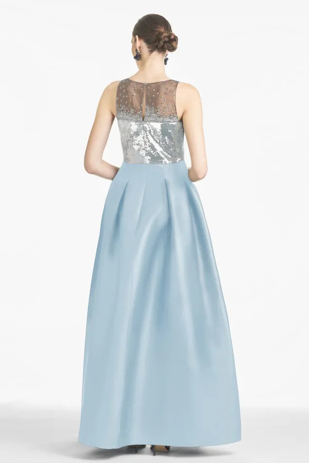 Erica Gown 8211 SilverAsh Blue Women Sachin and Babi Formal