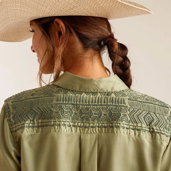 Erika Shirt Sage Green Women Ariat TShirts and Tops Erika Shirt Sage Green Women Ariat TShirts and Tops