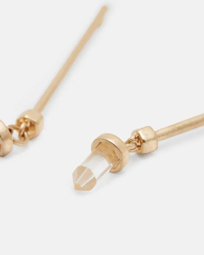 Eryka Crystal Pendant Drop Bar Earrings Warm Brasscrystal Women AllSaints Jewelry Eryka Crystal Pendant Drop Bar Earrings Warm Brasscrystal Women AllSaints Jewelry