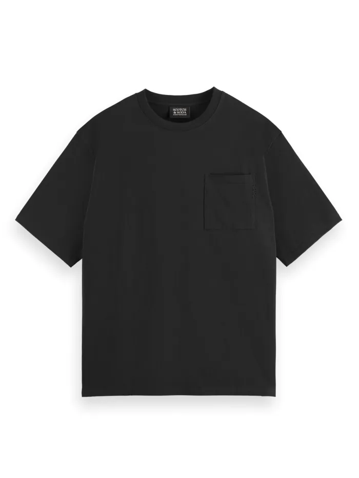 Essential 8211 3 CROSSES LOOSE FIT POCKET TSHIRT Black Men Scotch and Soda TShirts and Polo Shirts Essential 8211 3 CROSSES LOOSE FIT POCKET TSHIRT Black Men Scotch and Soda TShirts and Polo Shirts