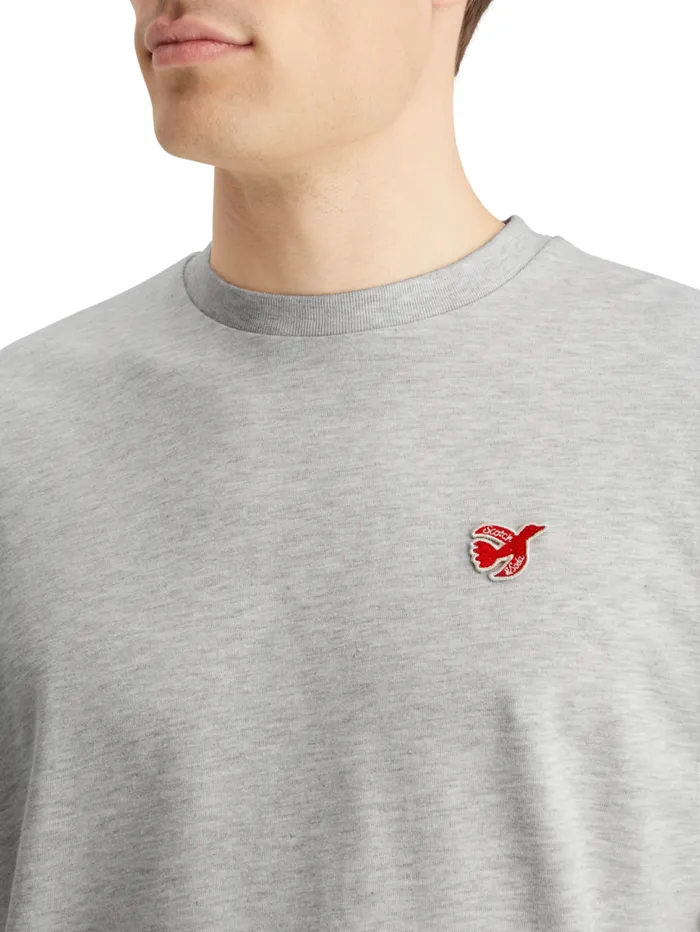 Essential 8211 The Free Spirit Peace Bird Tshirt Oatmeal Melange Men Scotch and Soda TShirts and Polo Shirts Essential 8211 The Free Spirit Peace Bird Tshirt Oatmeal Melange Men Scotch and Soda TShirts and Polo Shirts