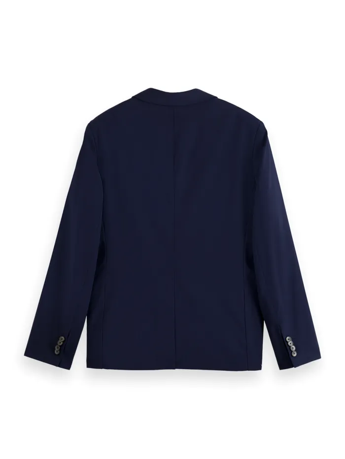 Essential 8211 UNCONSTRUCTED PEAK LAPEL COOLWOOL BLAZER Night Men Scotch and Soda Essentials Essential 8211 UNCONSTRUCTED PEAK LAPEL COOLWOOL BLAZER Night Men Scotch and Soda Essentials