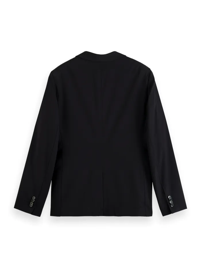 Essential 8211 UNCONSTRUCTED PEAK LAPEL COOLWOOL BLAZER Night Men Scotch and Soda Essentials Essential 8211 UNCONSTRUCTED PEAK LAPEL COOLWOOL BLAZER Night Men Scotch and Soda Essentials