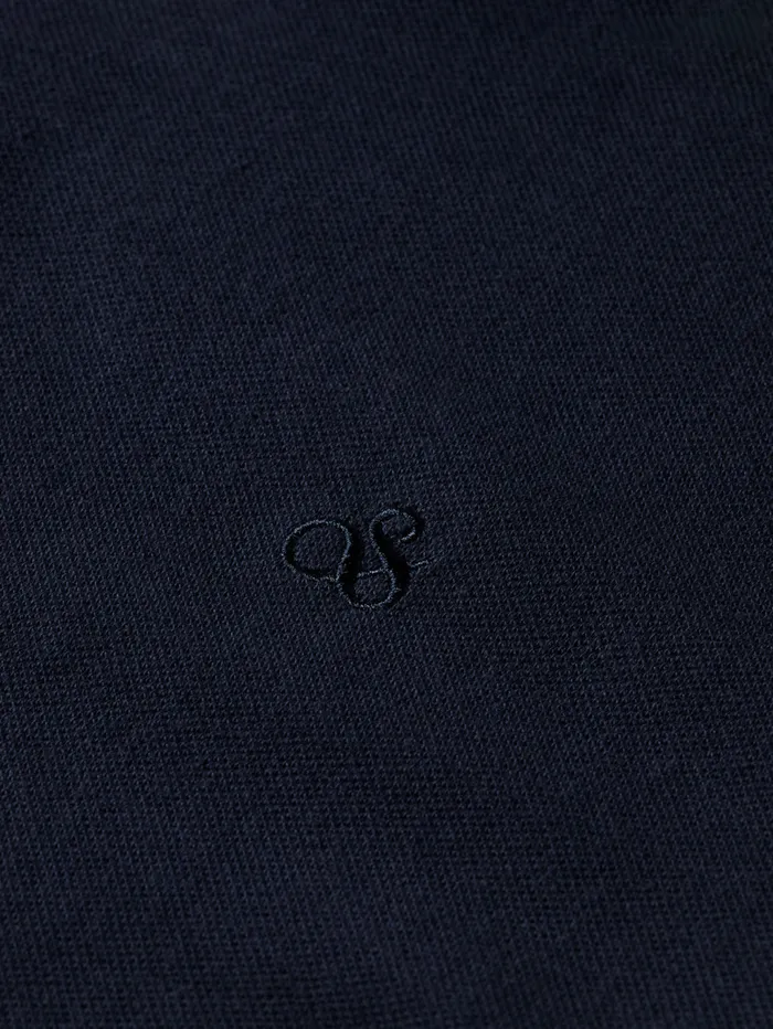 Essential Logo Pique Polo Black Men Scotch and Soda TShirts and Polo Shirts