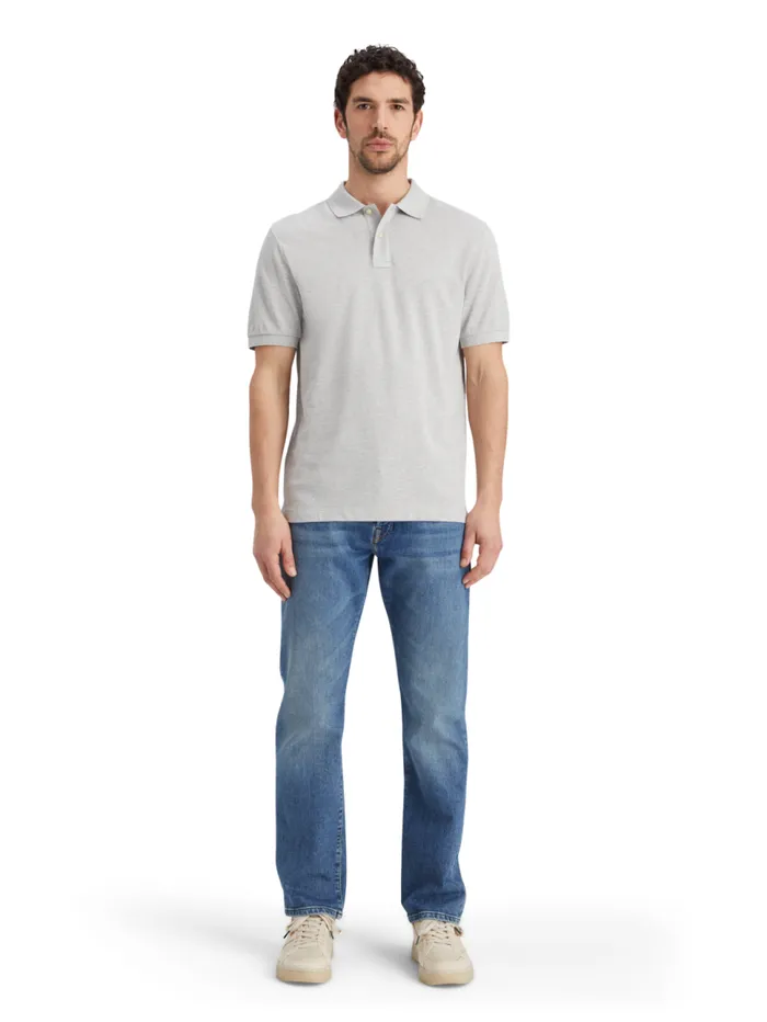 Essential Logo Pique Polo Black Men Scotch and Soda TShirts and Polo Shirts