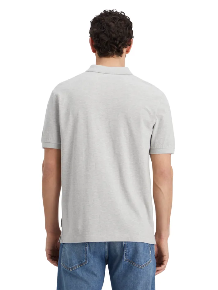 Essential Logo Pique Polo Black Men Scotch and Soda TShirts and Polo Shirts