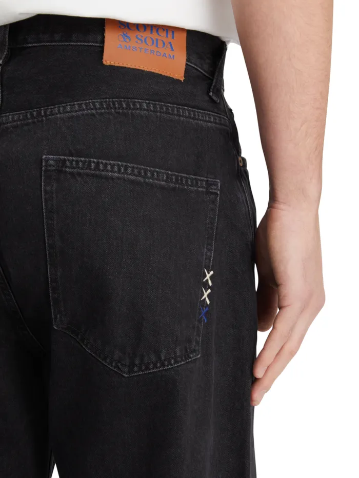 Essential The Pitch Loose Fit Jeans 8211 Black Buzz Black Buzz Men Scotch and Soda Essentials Essential The Pitch Loose Fit Jeans 8211 Black Buzz Black Buzz Men Scotch and Soda Essentials