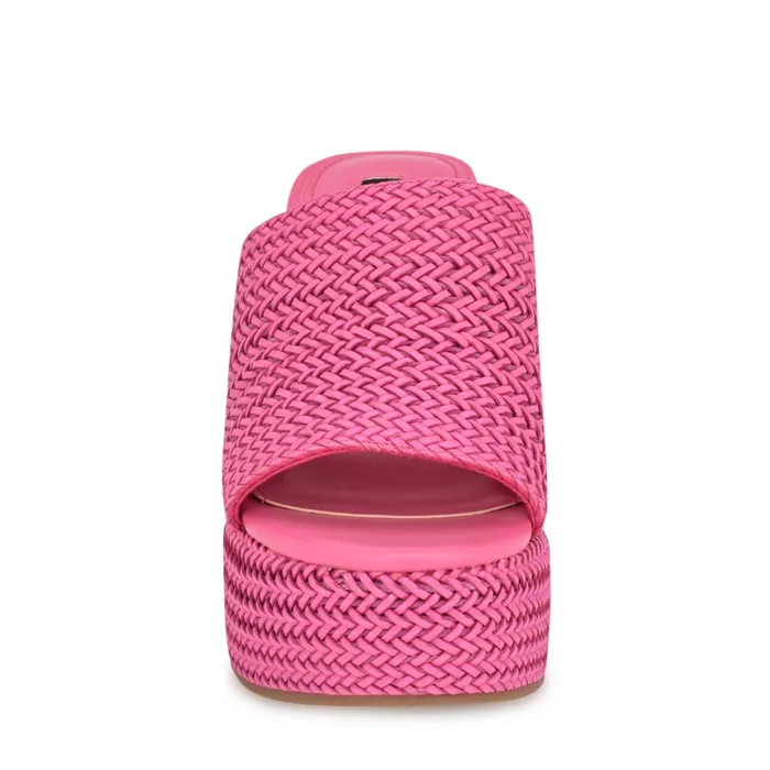Everie Espadrille Wedge Sandals Pink Women Nine West Sandals Everie Espadrille Wedge Sandals Pink Women Nine West Sandals