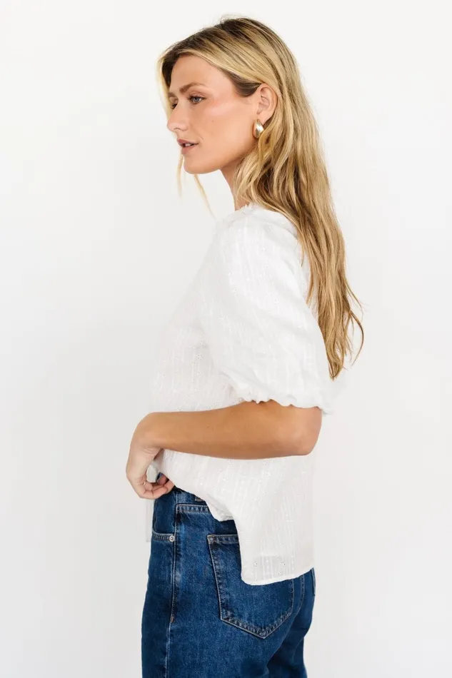 Evie Button Up Top Off White Women Baltic Born Blouses Shirts Evie Button Up Top Off White Women Baltic Born Blouses Shirts