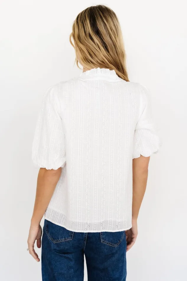 Evie Button Up Top Off White Women Baltic Born Blouses Shirts Evie Button Up Top Off White Women Baltic Born Blouses Shirts