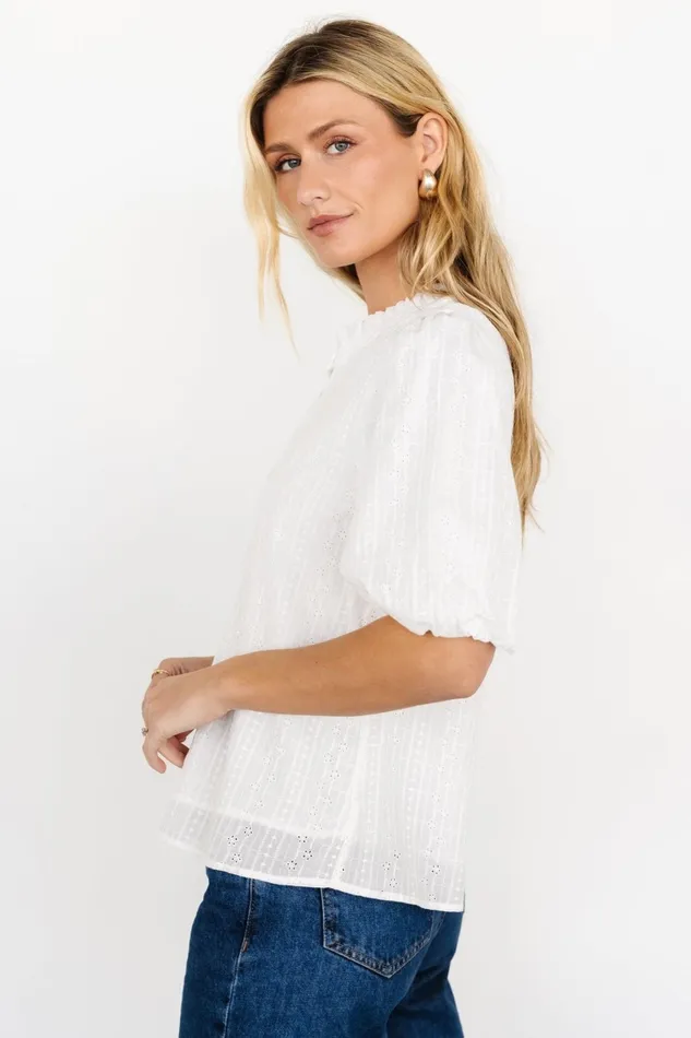 Evie Button Up Top Off White Women Baltic Born Blouses Shirts Evie Button Up Top Off White Women Baltic Born Blouses Shirts