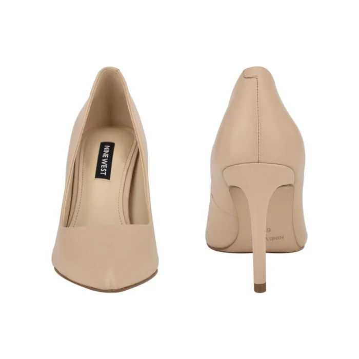 Ezra Pointy Toe Pumps Ivory Leather Women Nine West Pumps Ezra Pointy Toe Pumps Ivory Leather Women Nine West Pumps