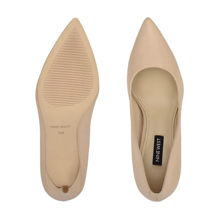 Ezra Pointy Toe Pumps Ivory Leather Women Nine West Pumps Ezra Pointy Toe Pumps Ivory Leather Women Nine West Pumps